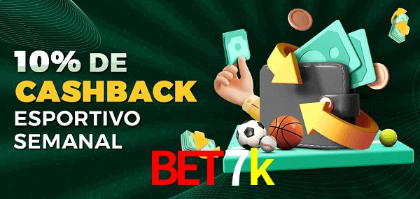 10% de bônus de cashback na bet7k