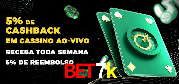 Promoções do cassino ao Vivo bet7k